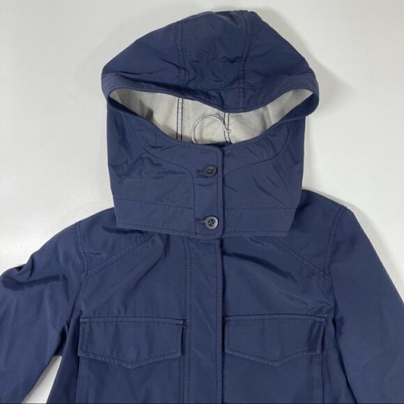 Madewell Fieldwalk Navy Blue Hooded Winter Jacket Women's Size Small S - Picture 7 of 12